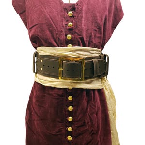 Wide Pirate Belt - Brown