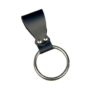 Leather LARP Frog with Steel Ring - Foam Sword Holder
