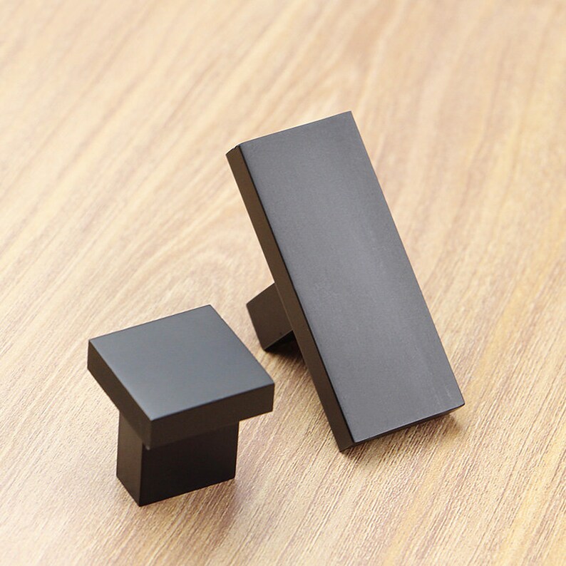 American Simple Black Small Wardrobe Door Knob Metal Knob Etsy