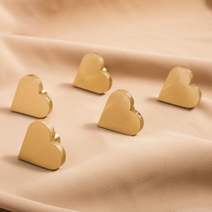 Nordic Love Heart Shape Knob American Cabinet Drawer Cupboard Door European Bee Knob Brass Small Knob