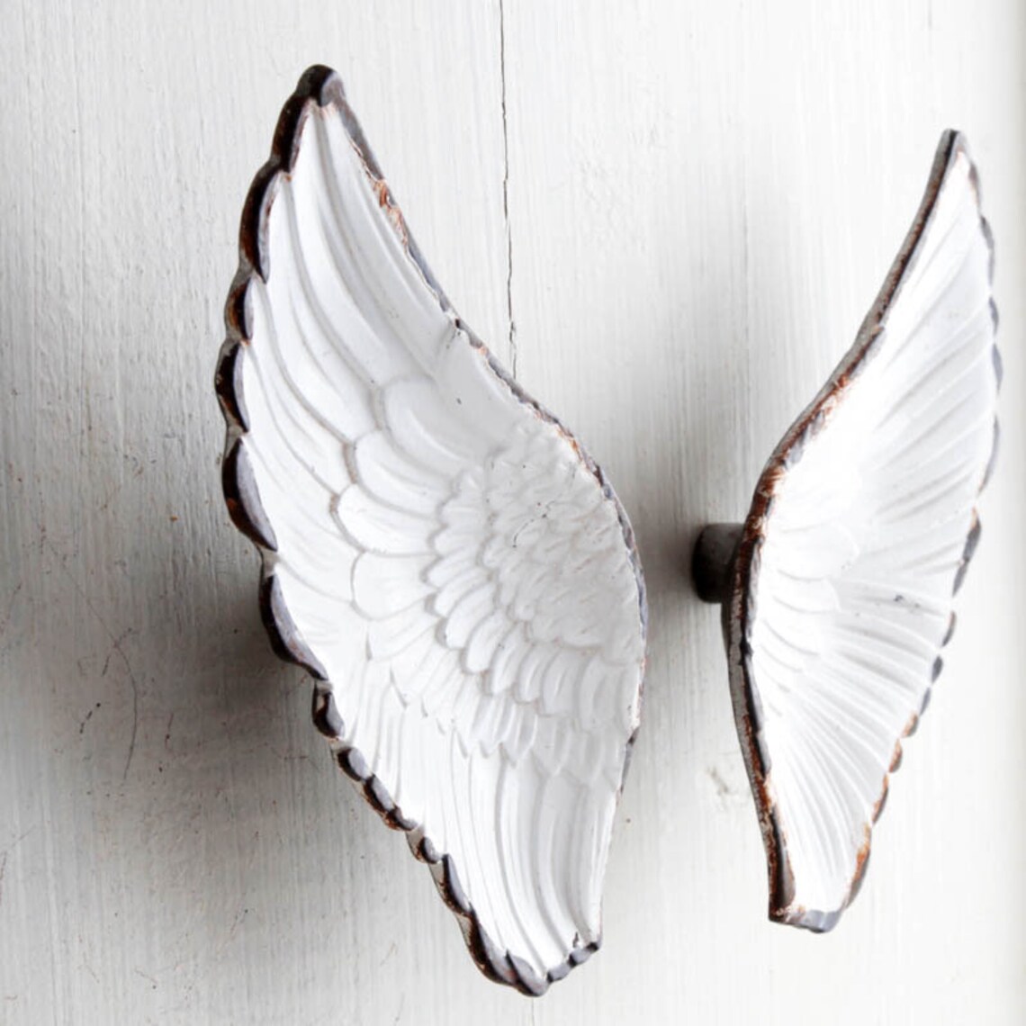 Chic Angel Wing Shape Knobs Drawer Knobs Mediterranean Style Etsy