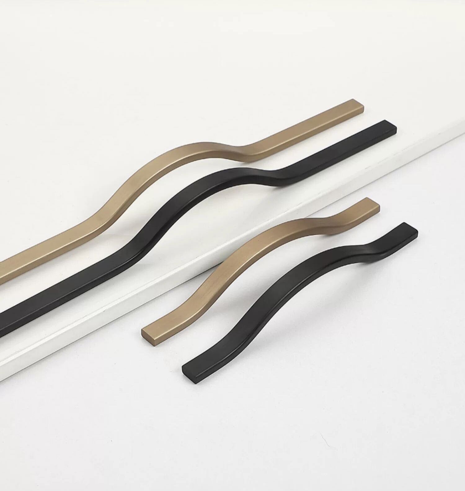 Poignée pour armoire, lumière moderne, porte d'armoire de luxe, tiroir d'armoire, nouvelle poignée noire pour tiroir