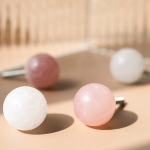 Light Luxury Ball Small Knob Children's Room Daughter Room Wardrobe Drawer Pink White Cute Small Knob