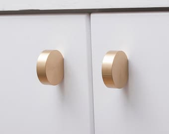 Modern Brass Small Door Knob Cabinet Knob Drawer Knob European Wardrobe Door Knob Simple Decorative Knob