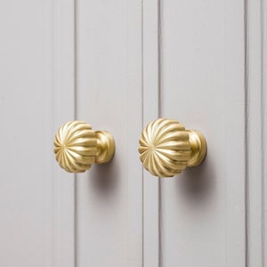 European And British Creative Pure Brass Solid Knob Cabinet Door Drawer Wardrobe Golden Retro Light Luxury Copper Knob