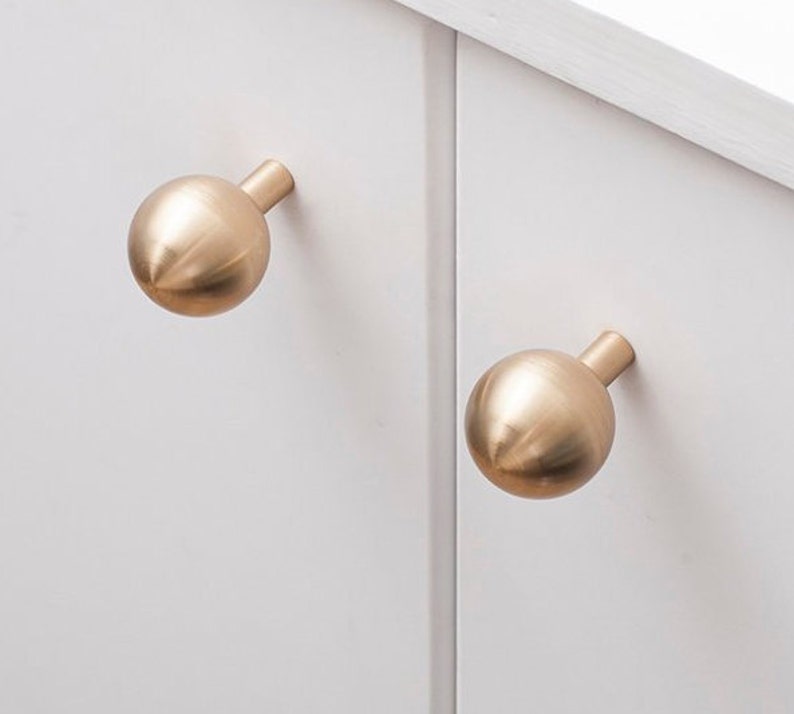 Brass Knobs Nordic Wardrobe Simple Door Knobs Drawer Knobs