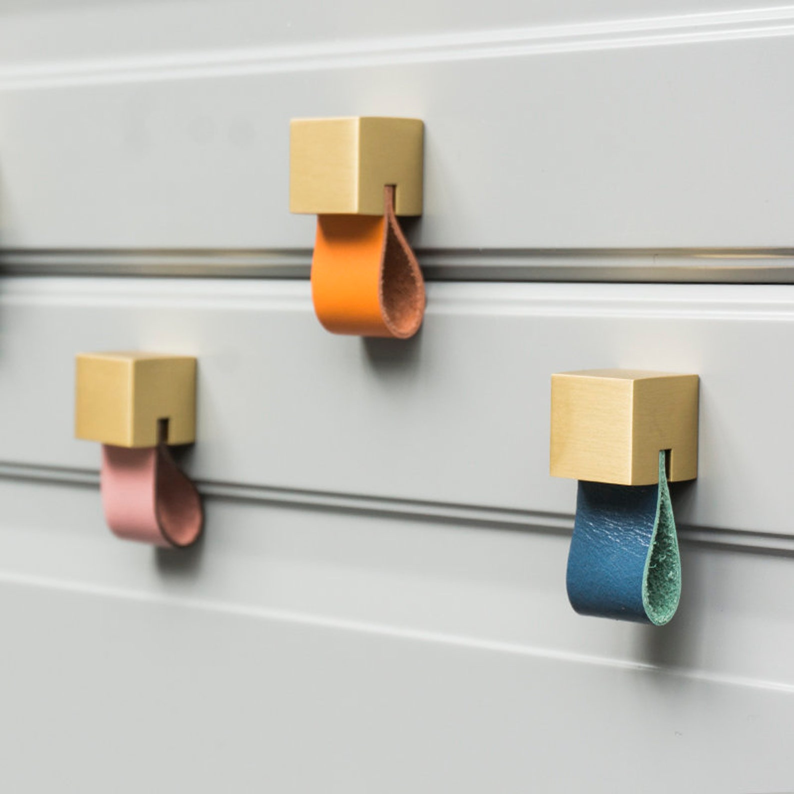 Nordic Simple Wardrobe Brass Door Knob Drawer Knob Modern Etsy