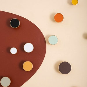 Petit bouton de porte européen moderne en laiton, bouton d'armoire, bouton de tiroir, bouton de porte de garde-robe européen, bouton décoratif simple