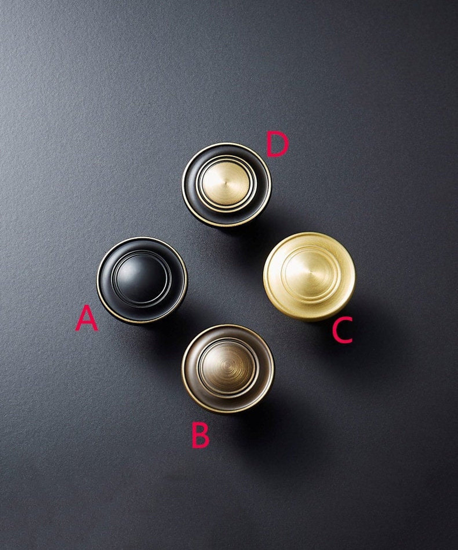Nordic Modern Brass Drawer Knob American European Style Etsy UK