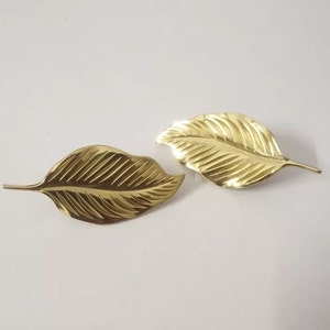 American Leaves Knob Door Knob Dresser Knob Drawer Knob Brass Knob