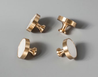 Nordic Wardrobe Brass Door Knob Drawer Knob Modern Furniture Handle Hardware