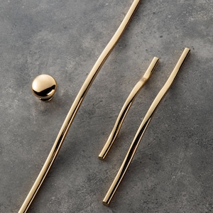 Guldfärgad Draghandtag Nordisk Amerikansk Enkel Skåp Låda Garderob Skåp Dörrhandtag