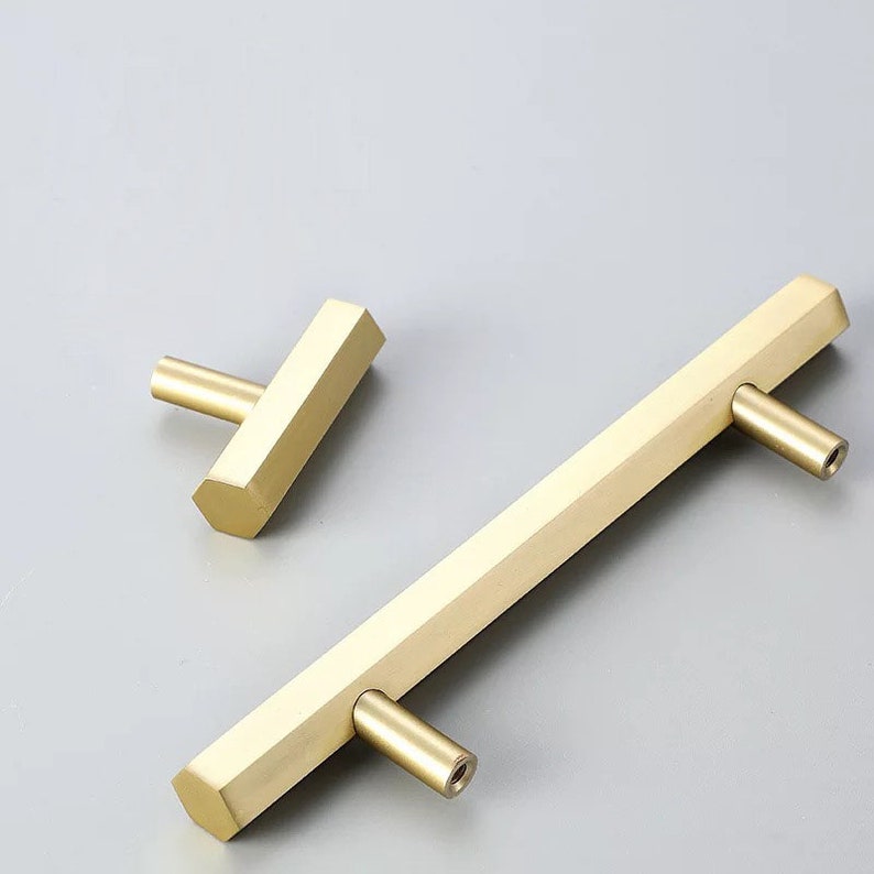 Brass Nordic Simple Door Pull Handle Door Knob Pull Etsy