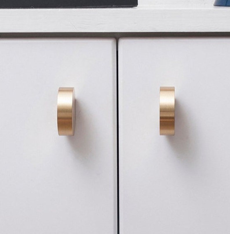 Modern Brass Small Door Knob Knob Drawer Knob European Etsy