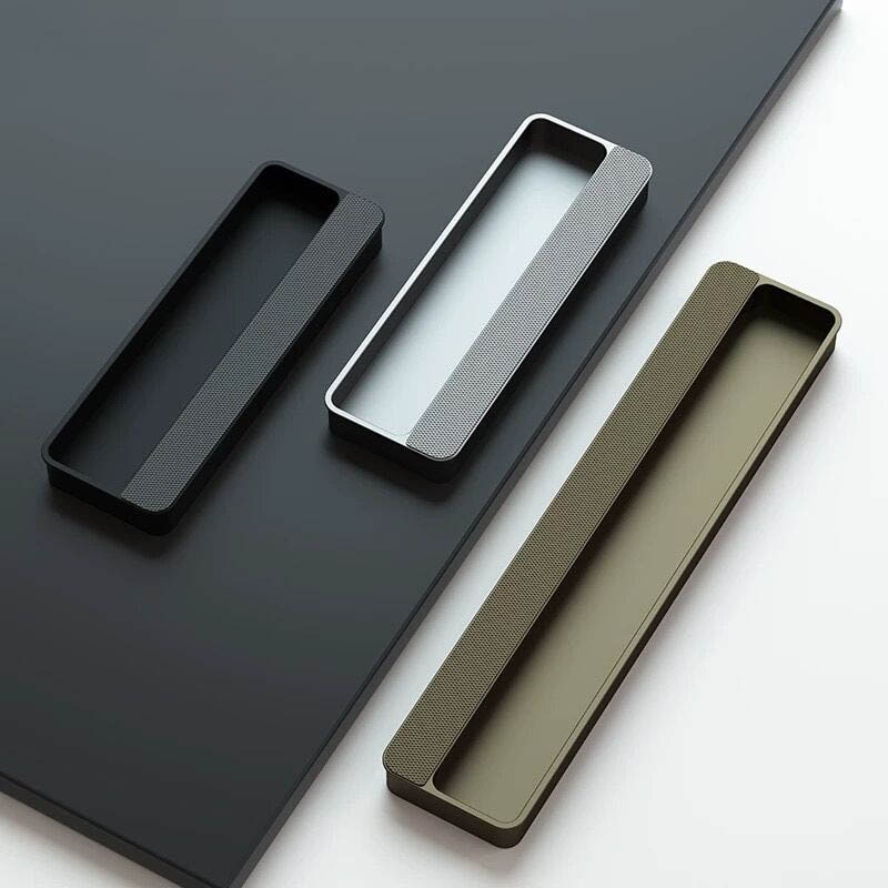 Pull Handle Invisable American Wardrobe Embedded Invisible Pull Handle High-grade Black ...