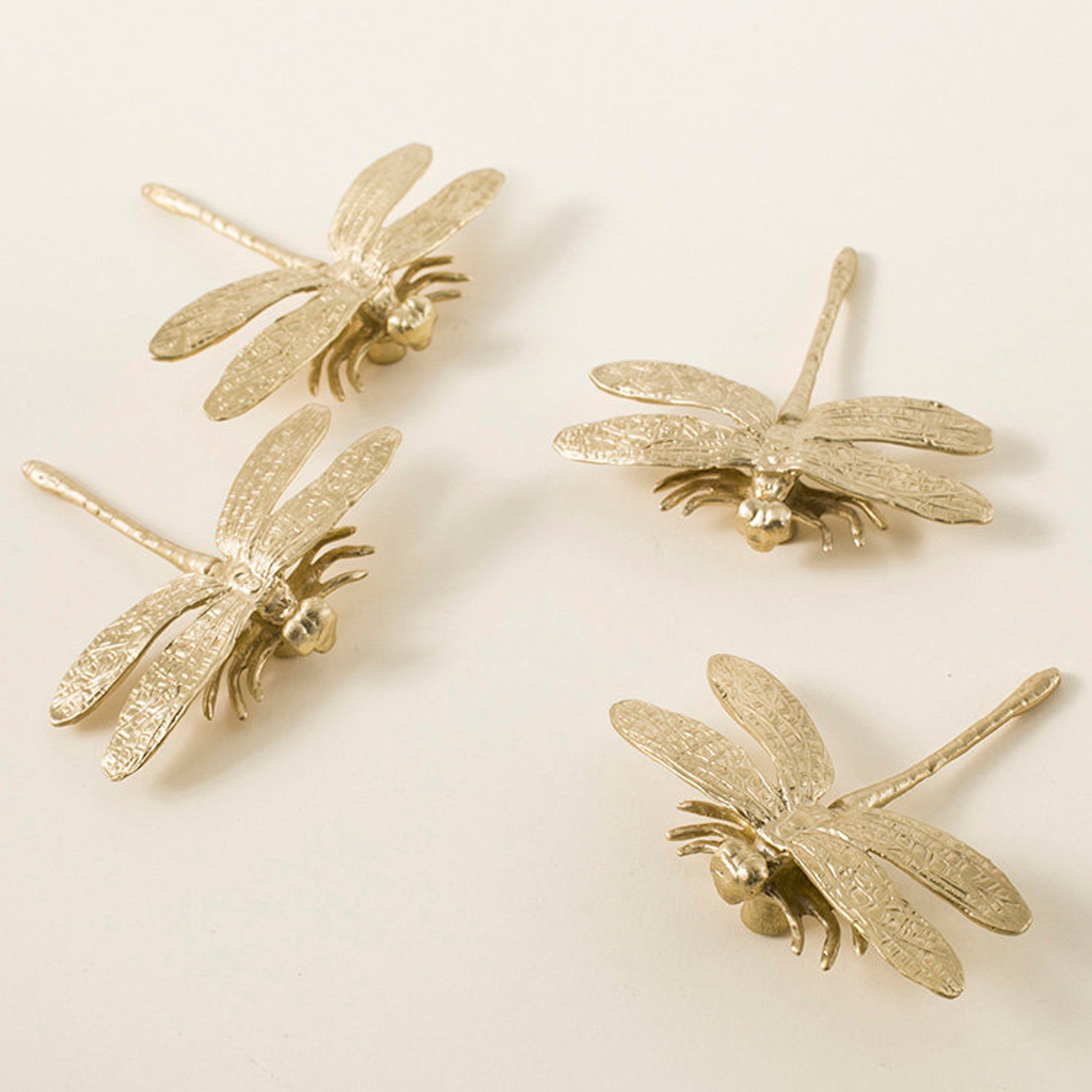 Nordic Style Gold Brass Knob Insect Series Drawer Door Etsy