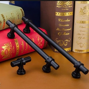 American Black Wardrobe Door Pull Handle Drawer Door Pull Handle Cabinet Shoe Cabinet Drawer Pull Handle