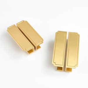 Retro Brass Drawer Door Pull Handle Wardrobe Door Pull Handle Vintage Pastoral Pull Handle