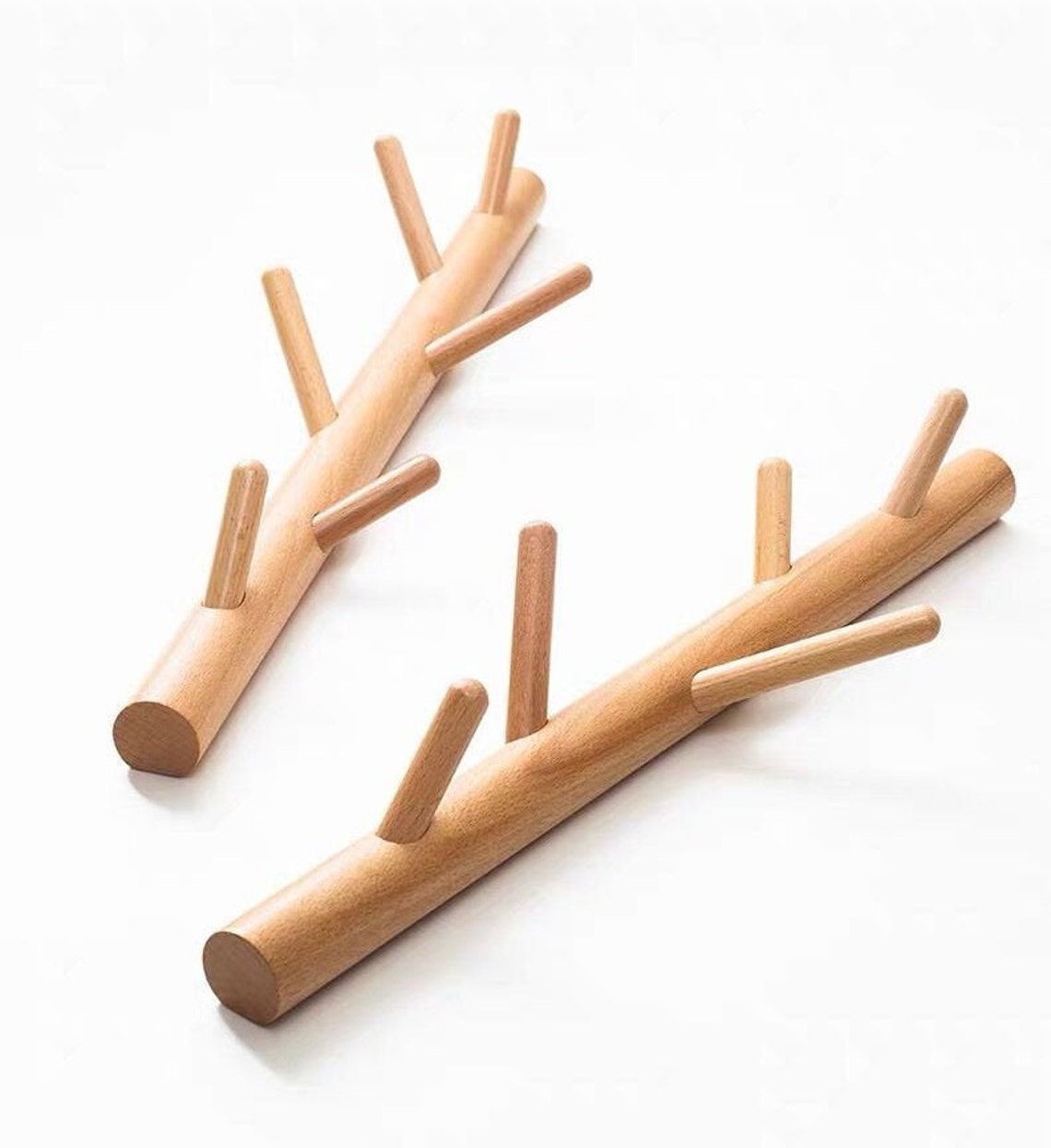 Nordic Hook Beech Coat Hook Solid Wood Decorative Hook Etsy