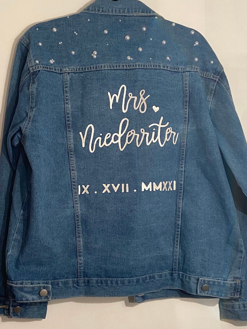 Custom Bridal Jean Jacket