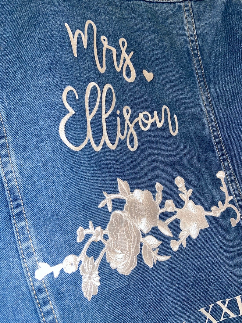 Custom Bridal Jean Jacket