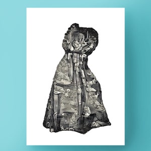 The Lady&#39;s Death - Giclee Art Print Limited Edition Rosie Galloway-Smith Marriage a la Mode: after Hogarth 2021