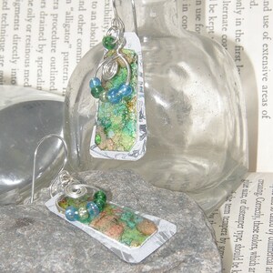 Upcycled Earrings Made from an Aluminum Can &  Styrofoam Cup