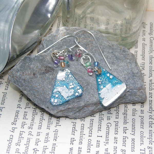 Upcycled Earrings made from CD/DVD disc