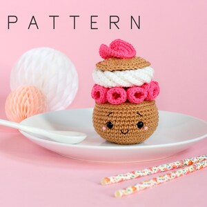 Crochet cake pattern, Amigurumi cake pattern, Crochet pastry, Amigurumi pattern crochet, Amigurumi crochet pattern, Cake crochet pattern PDF