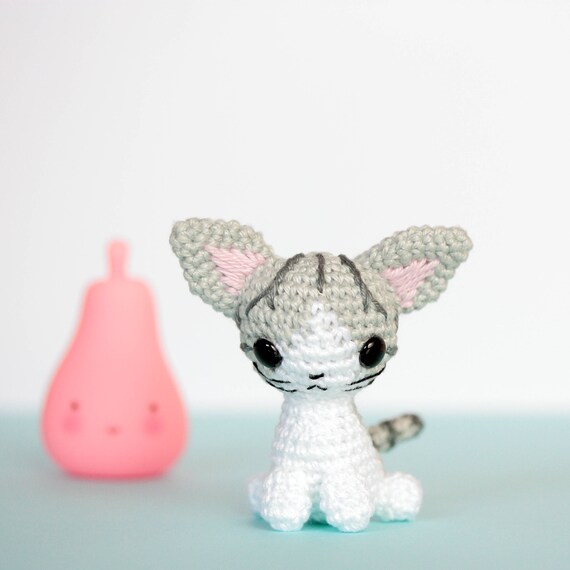 Petit Chat Amigurumi Au Crochet Peluche Chat Crochet Etsy