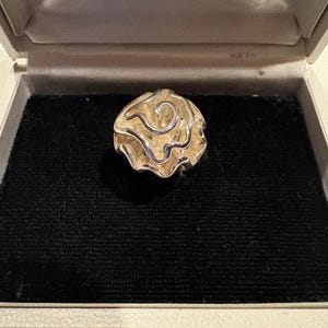 Sterling floral ring