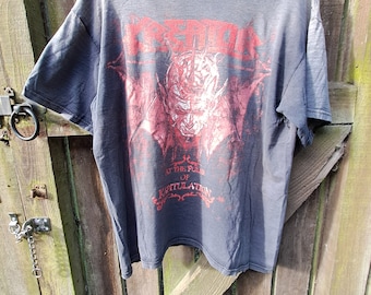 Rare KREATOR, At The Pulse Of Kapitulation 2008 Tour Tee Sunbleached and Well Worn