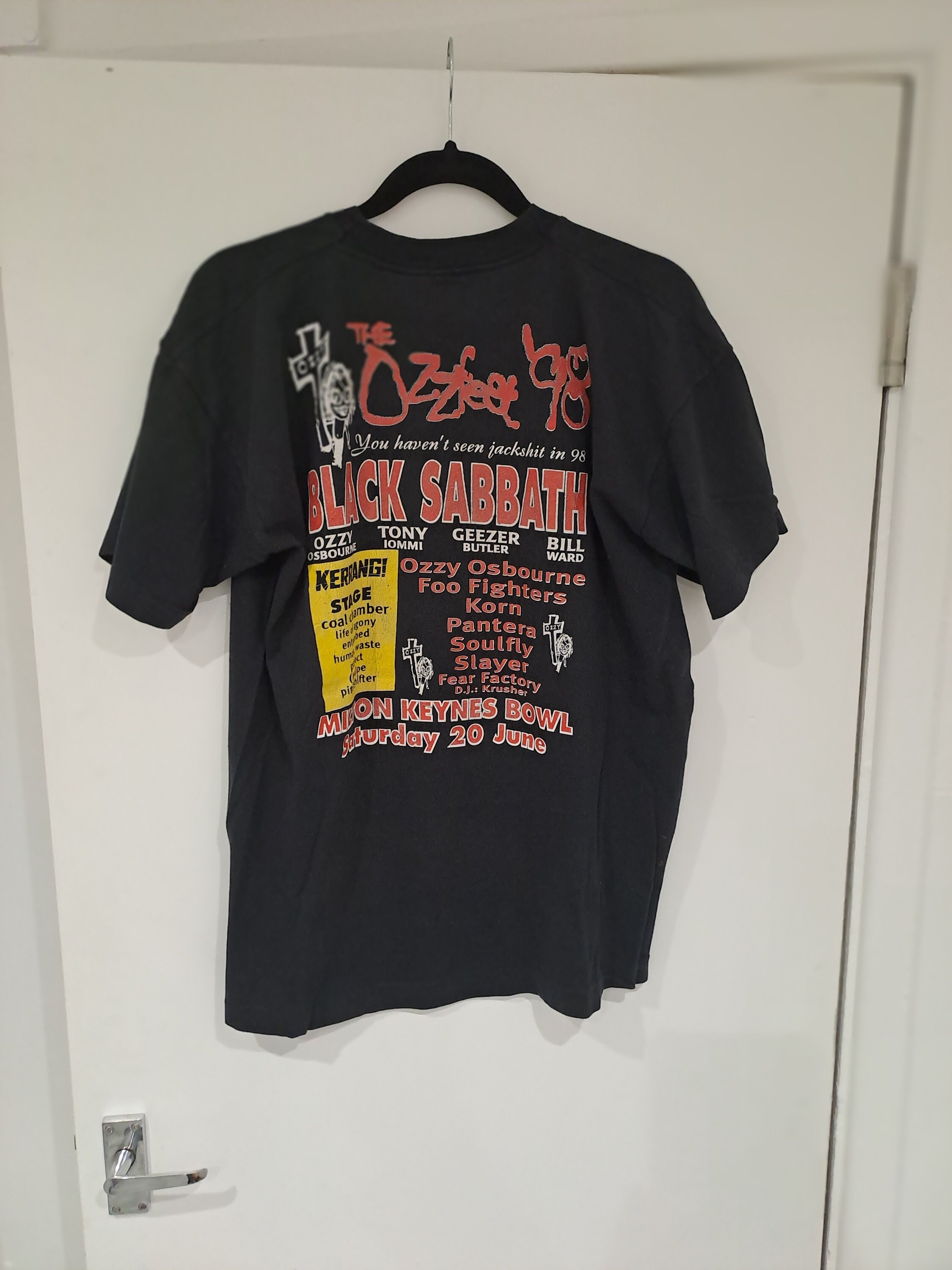 Ozzfest 98 Tシャツ ブラック Ozzfest 98 Black Sabbath Single Stitch T Shirt. - Etsy