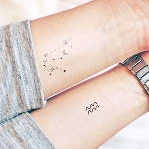 Little Aquarius - Temporary tattoo (Set of 2)