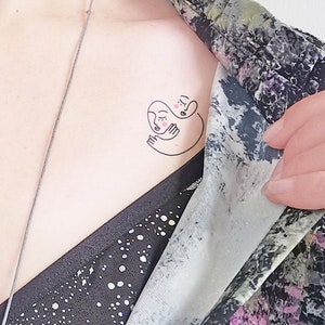 Little Hug - This too shall pass - Temporary tattoo (Set of 2)