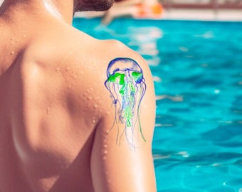 Jellyfish - Temporary Tattoo