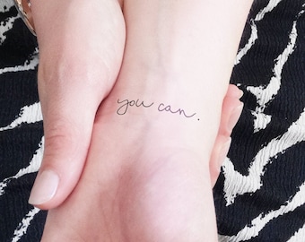 You can. - Temporary Tattoo (Set of 2)