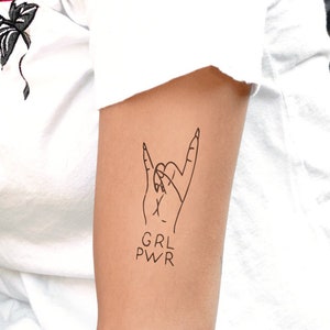 GRL PWR Tatouage temporaire lot de 2 image 1