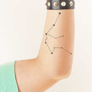 Aquarius - Temporary tattoo (Set of 2)