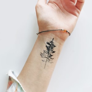 Back to nature - Dots Tree Set - Temporäres Tattoo (2er Set)