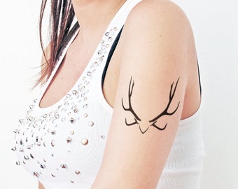 Deer - Temporary Tattoo (Set of 2)