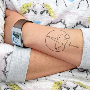 Unicorn  - Temporary tattoo (Set of 2)