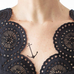 Ancora - Tatuaggio temporaneo (set di 2)
