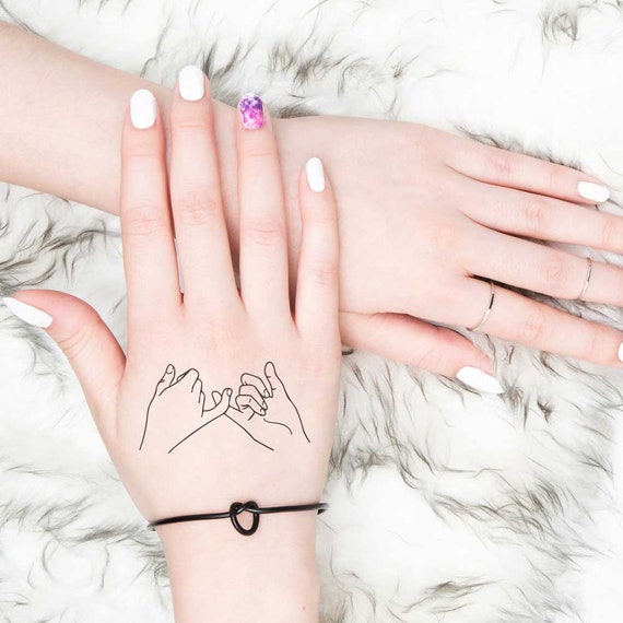 Pinky Promise Temporary Tattoo (set of 2)