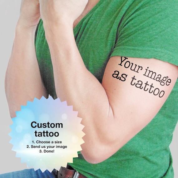 Buy Your Image as Tattoo Personalized Temporary Tattoo Online in India - Etsy Buy Your Image as Tattoo Personalized Temporary Tattoo Online in India - Etsy