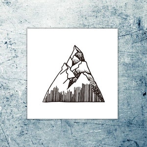 Mountains & Waves Temporary Tattoo Set of 2 zdjęcie 3