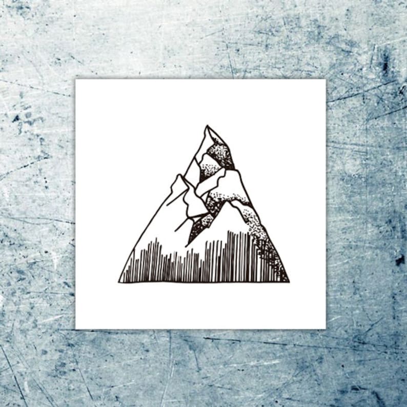 Mountains & Waves Temporary Tattoo Set of 2 image 3