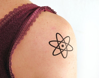 Atom - Temporary tattoo (Set of 2)