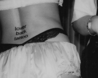 lower back tattoo - Temporary Tattoo (Set of 2)