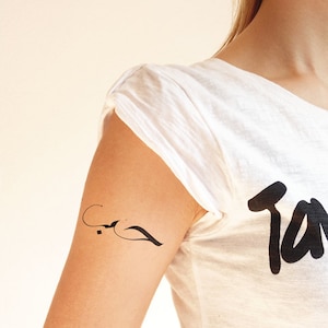 Arabic calligraphy - Love - Temporary tattoo (Set of 2)